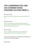 CPFO COMPREHENSIVE STUDY GUIDE&NewLine;2026 GOVERNMENT FINANCE&NewLine;MANAGEMENT SOLUTIONS VERIFIED A&plus;