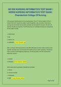NR 599 NURSING INFORMATICS TEST BANK &sol; &NewLine;NR599 NURSING INFORMATICS TEST BANK&colon; &NewLine;Chamberlain College Of Nursing