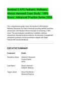 Sentinel U APS Pediatric Wellness &vert;&NewLine;Alonzo Harwood Case Study &vert; 100&percnt;&NewLine;Score &vert; Advanced Practice Series 2026