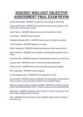 Package deal for WGU D027 OBJECTIVE ASSESSMENT FINAL WGU D027 OBJECTIVE ASSESSMENT PRACTICE EXAM QUESTIONS AND ANSWERS 2026&sol;2027