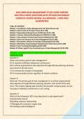 WGU D099 SALES MANAGEMENT STUDY GUIDE VERIFIED  &NewLine;MULTIPLE-CHOICE QUESTIONS WITH DETAILED RATIONALES &NewLine;COMPLETE COURSE REVIEW &vert;ALL MODULES  &vert; 100&percnt; PASS &NewLine;GUARANTEED 