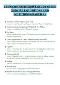 CP-FS COMPREHENSIVE STUDY GUIDE&NewLine;2026 FULL QUESTIONS AND&NewLine;SOLUTIONS GRADED A&plus;