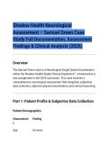 Shadow Health Neurological&NewLine;Assessment &ndash; Samuel Green Case&NewLine;Study Full Documentation&comma; Assessment&NewLine;Findings & Clinical Analysis &lpar;2026&rpar;