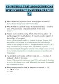 CP-FS FINAL TEST 2026 QUESTIONS&NewLine;WITH CORRECT ANSWERS GRADED&NewLine;A&plus;&NewLine;