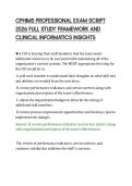 CPHIMS PROFESSIONAL EXAM SCRIPT&NewLine;2026 FULL STUDY FRAMEWORK AND&NewLine;CLINICAL INFORMATICS INSIGHTS
