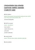 CPHON REVIEW 2026 UPDATED&NewLine;QUESTIONS VERIFIED ANSWERS&NewLine;COMPLETE GUIDE