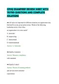 CPHQ&lowbar;EXAMPREP&lowbar;REVIEW&lowbar;SHEET&lowbar;WITH&lowbar;TESTED&lowbar;QUESTIONS&lowbar;AND&lowbar;COMPLETE&lowbar;SOLUTIONS&period;