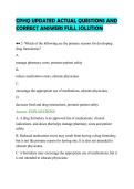 CPHQ UPDATED ACTUAL QUESTIONS AND&NewLine;CORRECT ANSWERS FULL SOLUTION