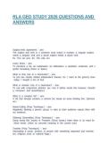 RLA GED STUDY 2026 QUESTIONS AND ANSWERS