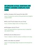CPI UPDATED ACTUAL QUESTIONS AND&NewLine;CORRECT ANSWERS COMPLETE STUDY&NewLine;GUIDE