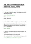 CPJE ACTUAL PAPER 2026 COMPLETE QUESTIONS AND SOLUTIONS
