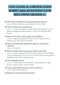 CPJE CLINICAL CERTIFICATION&NewLine;SCRIPT 2026 QUESTIONS WITH&NewLine;SOLUTIONS GRADED A&plus;