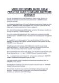 NURS 6501 STUDY GUIDE EXAM&NewLine;PRACTICE QUESTIONS AND ANSWERS&NewLine;2026&sol;2027