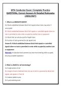 MTA Conductor Exam &vert; Complete Practice QUESTIONs&comma; Correct Answers & Detailed Rationales &lpar;2026&sol;2027&rpar;