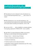 CPJE FINAL STUDY GUIDE 2026&NewLine;COMPLETE QUESTIONS AND ANSWERS&period;