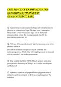 CPJE PRACTICE EXAMINATION 2026 QUESTIONS WITH ANSWERS GUARANTEED TO PASS