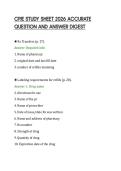 CPJE STUDY SHEET 2026 ACCURATE&NewLine;QUESTION AND ANSWER DIGEST