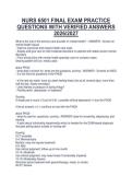 NURS 6501 FINAL EXAM PRACTICE&NewLine;QUESTIONS WITH VERIFIED ANSWERS&NewLine;2026&sol;2027