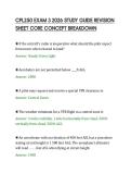 CPL250 EXAM 3 2026 STUDY GUIDE REVISION&NewLine;SHEET CORE CONCEPT BREAKDOWN