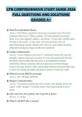 CPN COMPREHENSIVE STUDY GUIDE 2026 FULL QUESTIONS AND SOLUTIONS GRADED A