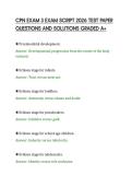 CPN EXAM 3 EXAM SCRIPT 2026 TEST PAPER&NewLine;QUESTIONS AND SOLUTIONS GRADED A&plus;&NewLine;