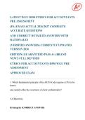 LATEST WGU D550 ETHICS FOR ACCOUNTANTS PRE ASSESSMENT &lpar;PA&rpar; EXAM ACTUAL 2026&sol;2027 COMPLETE ACCURATE QUESTIONS AND CORRECT DETAILED ANSWERS WITH RATIONALES &lpar;VERIFIED ANSWERS&rpar; CURRENTLY UPDATED VERSION 2026 EDITION &vert;GUARANTEED PASS A&plus; &lpar;BRAND NEW&excl;&rpar;