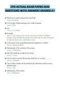 CPO ACTUAL EXAM PAPER 2026&NewLine;QUESTIONS WITH ANSWERS GRADED A