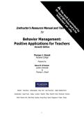 Behavior Management&colon; Positive Applications for Teachers &lpar;7th Edition&comma; Thomas J&period; Zirpoli&comma; Pearson&rpar; &ndash; Complete Solutions Manual and Test Bank