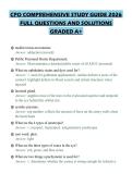CPO COMPREHENSIVE STUDY GUIDE 2026&NewLine;FULL QUESTIONS AND SOLUTIONS&NewLine;GRADED A