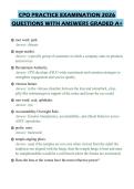 CPO PRACTICE EXAMINATION 2026&NewLine;QUESTIONS WITH ANSWERS GRADED A&plus;