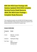 BSN 266 HESI Exam Package with&NewLine;Solution Updated 2025&sol;2026 Complete&NewLine;Nursing Course Study Resource&NewLine;&sol;BSN 266 HESI Exam Package &ndash;&NewLine;Complete Study Resource