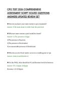CPO TEST 2026 COMPREHENSIVE&NewLine;ASSESSMENT SCRIPT SOLVED QUESTIONS&NewLine;ANSWERS UPDATED REVIEW SET