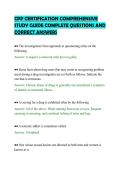CPP CERTIFICATION COMPREHENSIVE&NewLine;STUDY GUIDE COMPLETE QUESTIONS AND&NewLine;CORRECT ANSWERS