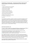 FUNDAMENTALS OF NURSING EXAM 1 &ndash; QUESTIONS AND ANSWERS &vert; VERIFIED AND WELL&NewLine;DETAILED ANSWERS &vert; PLUS RATIONALES &vert; GUARANTEED PASS &vert; LATEST EXAM UPDATE