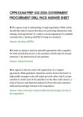 CPPB EXAM PREP 435 2026 GOVERNMENT&NewLine;PROCUREMENT DRILL PACK ANSWER SHEE