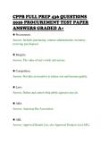 CPPB FULL PREP 436 QUESTIONS&NewLine;2026 PROCUREMENT TEST PAPER&NewLine;ANSWERS GRADED A&plus;