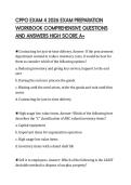 CPPO EXAM 4 2026 EXAM PREPARATION&NewLine;WORKBOOK COMPREHENSIVE QUESTIONS&NewLine;AND ANSWERS HIGH SCORE A&plus;