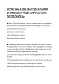 CPPO EXAM 4 2026 PRACTICE SET MOCK&NewLine;EXAM REVISION NOTES AND SOLUTIONS&NewLine;EXPERT GRADE A&plus;