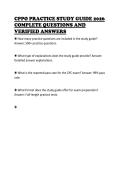 CPPO PRACTICE STUDY GUIDE 2026&NewLine;COMPLETE QUESTIONS AND&NewLine;VERIFIED ANSWERS