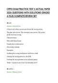 CPPS EXAM PRACTICE TEST 2 ACTUAL PAPER&NewLine;2026 QUESTIONS WITH SOLUTIONS GRADED&NewLine;A PLUS COMPLETE REVIEW SET