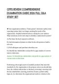 CPPS REVIEW COMPREHENSIVE&NewLine;EXAMINATION GUIDE 2026 FULL Q&A&NewLine;STUDY SET