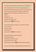 670 quiz 6 questions and answers Graded A&plus;&NewLine;1&rpar; While smoking cannabis with her friends&comma; a teenager girl begins to see&NewLine;figures shaped like purple marshmallows&period; She is taken to the inpatient unit and&NewLine;treated for psychosis discharged with the diagnosis of 