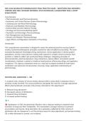 NSG 5240 ADVANCED PHARMACOLOGY FINAL PRACTICE EXAM &ndash; QUESTIONS AND ANSWERS &vert; VERIFIED AND WELL DETAILED ANSWERS &vert; PLUS RATIONALES &vert; GUARANTEED PASS &vert; LATEST EXAM UPDATE