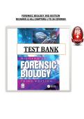 Test Bank For  FORENSIC BIOLOGY 3RD EDITION&NewLine;RICHARD LI ALL CHAPTERS 1 TO 26 COVERED
