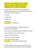 VIRTUAL ATI PREDICTOR &lpar;GREEN LIGHT&rpar; EXAM COMPLETED VATI GREENLIGHT EXAM A&plus;GRADE&period;docx&NewLine;&NewLine;