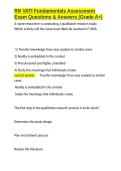 RN VATI Fundamentals Assessment Exam Questions & Answers &lpar;Grade A&plus;&rpar;&period;docx&NewLine;&NewLine;