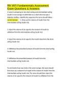 RN VATI Fundamentals Assessment Exam Questions & Answers&period;docx&NewLine;&NewLine;