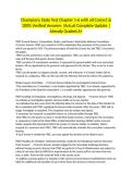 Champions State Test Chapter 1-6 with all Correct & 100&percnt; Verified Answers &vert;Actual Complete Update &vert;Already Graded A&plus;