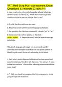 VATI Med-Surg Post-Assessment Exam Questions & Answers &lpar;Grade A&plus;&rpar;&period;docx&NewLine;&NewLine;