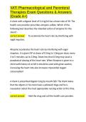 VATI Pharmacological and Parenteral Therapies Exam Questions & Answers &lpar;Grade A&plus;&rpar;&period;docx&NewLine;&NewLine;